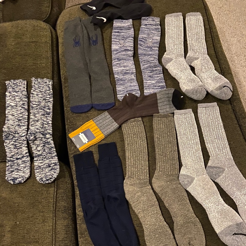 NEW Lot Of 9 Multi Color Socks